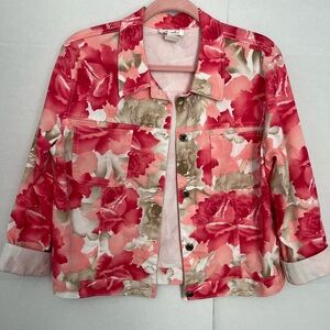 Women’s 579 Impulse pink floral Jean jacket